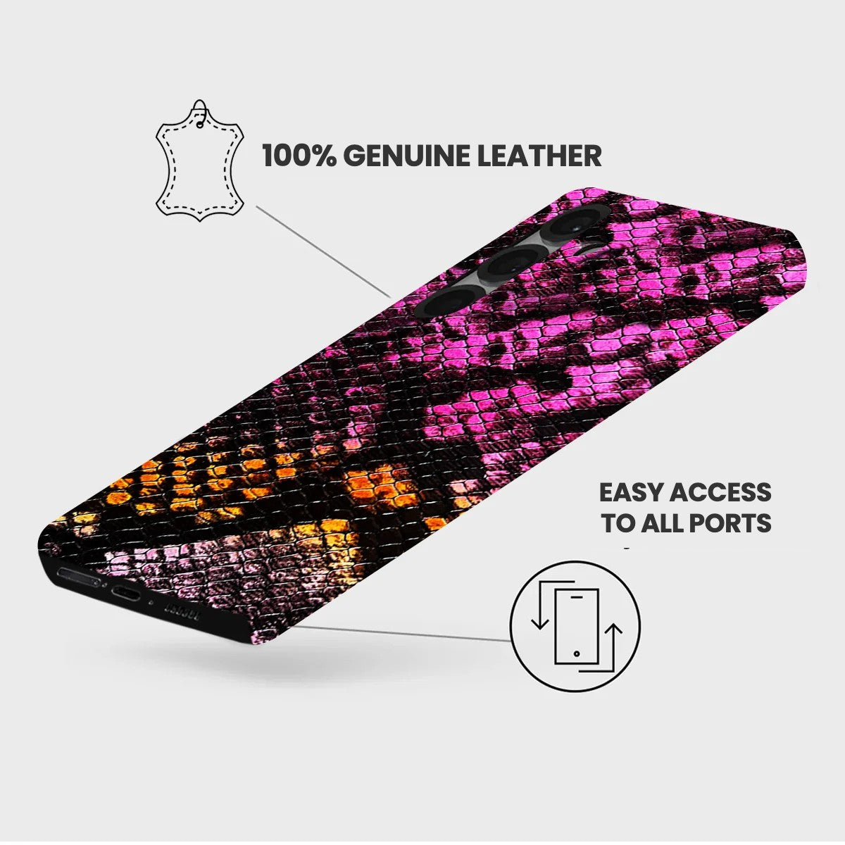 Galaxy S26 Plus Leather Case — Elise