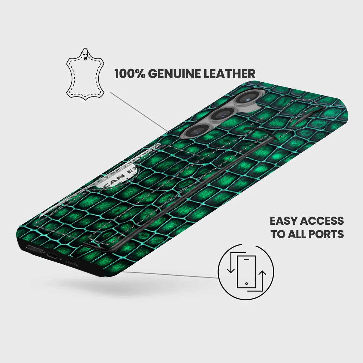 Galaxy S26 Plus Leather Case — Lusso Handle Cardholder