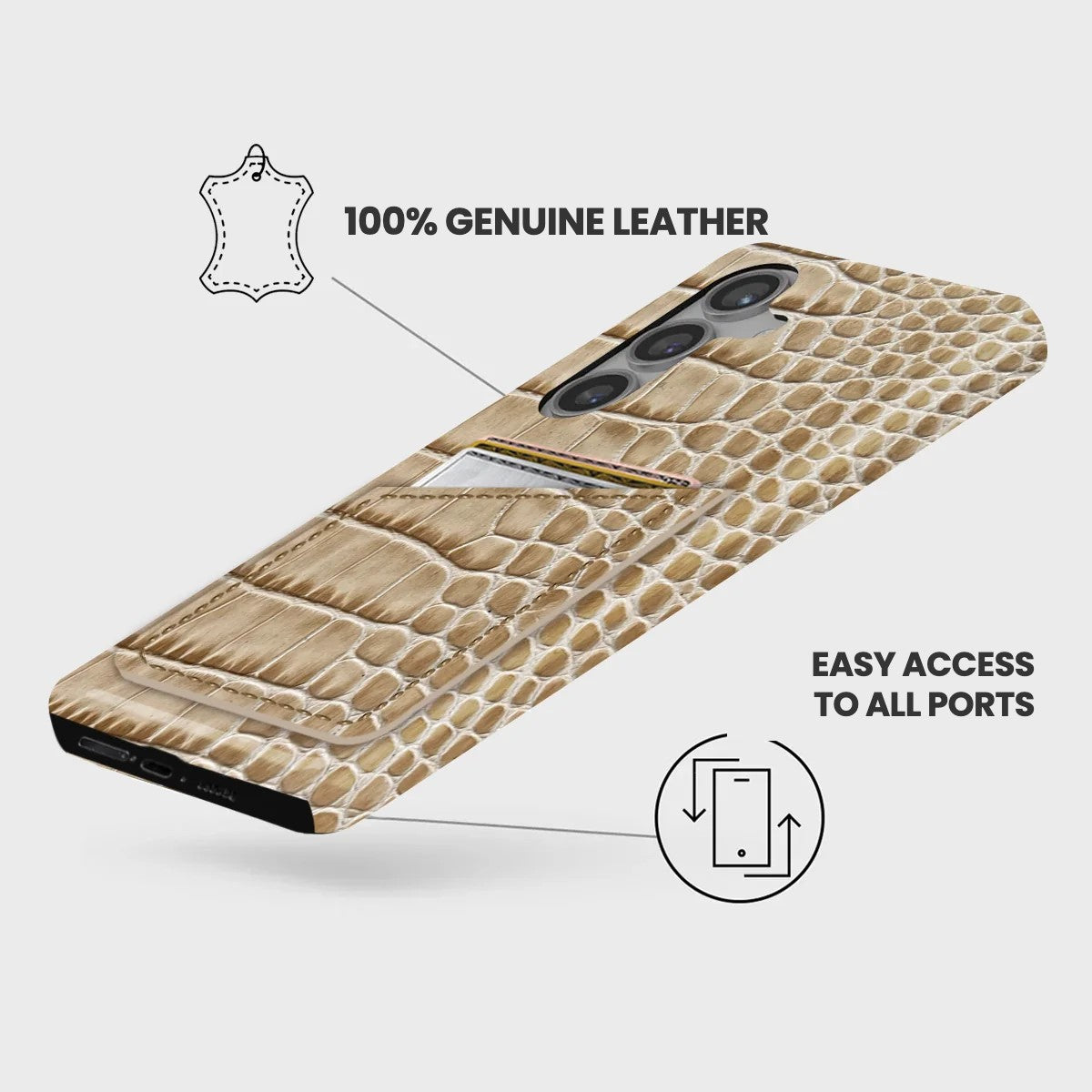 Galaxy S26 Plus Leather Case — Neo Cardholder