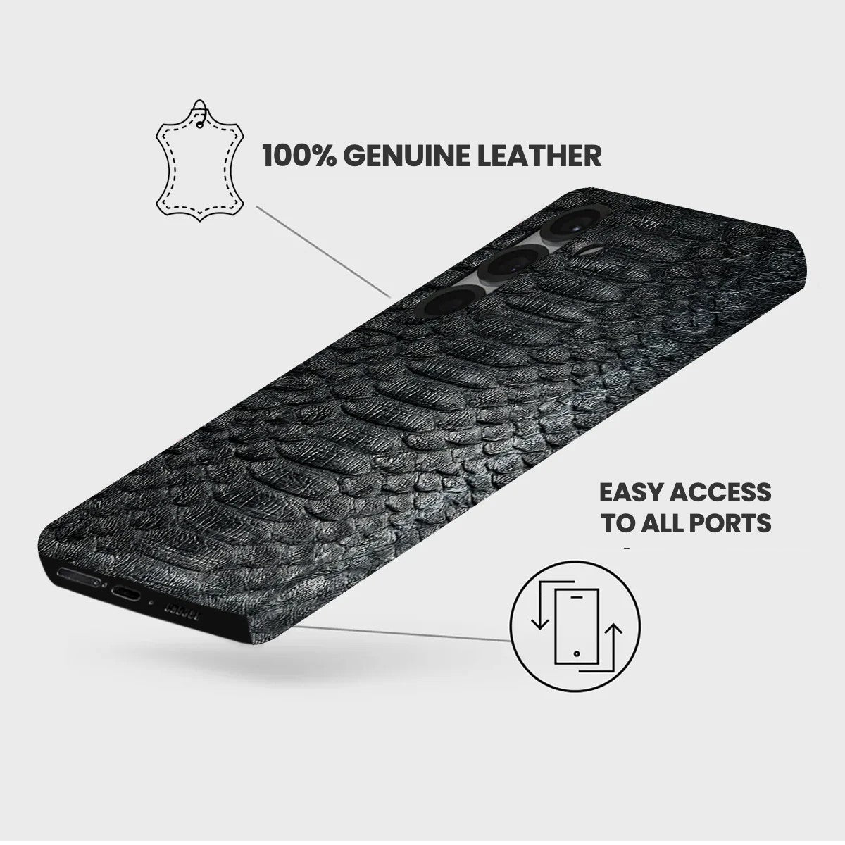Galaxy S26 Plus Leather Case — Piton