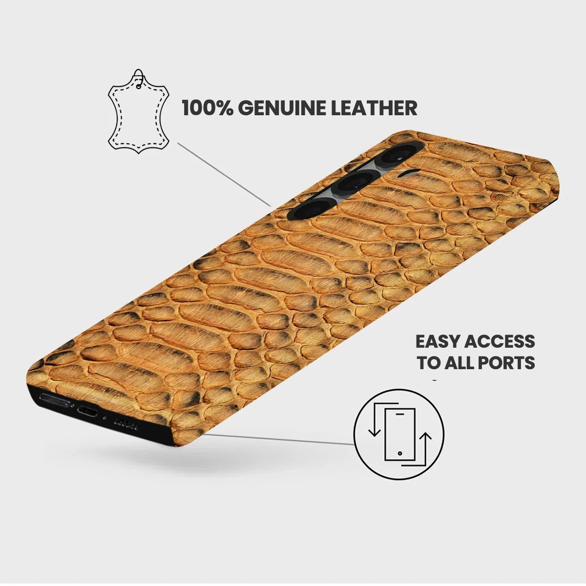 Galaxy S26 Plus Leather Case — Piton