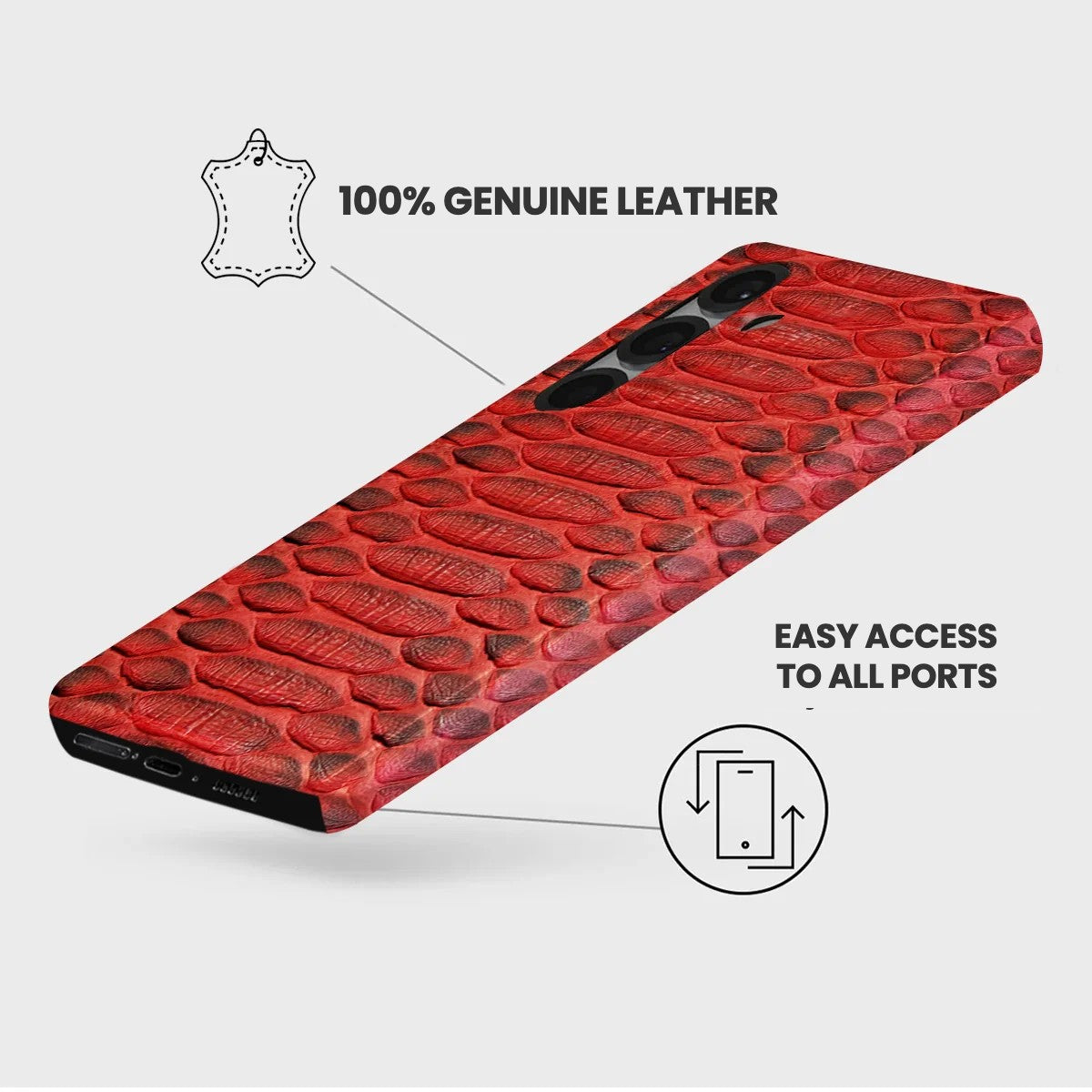 Galaxy S26 Plus Leather Case — Piton