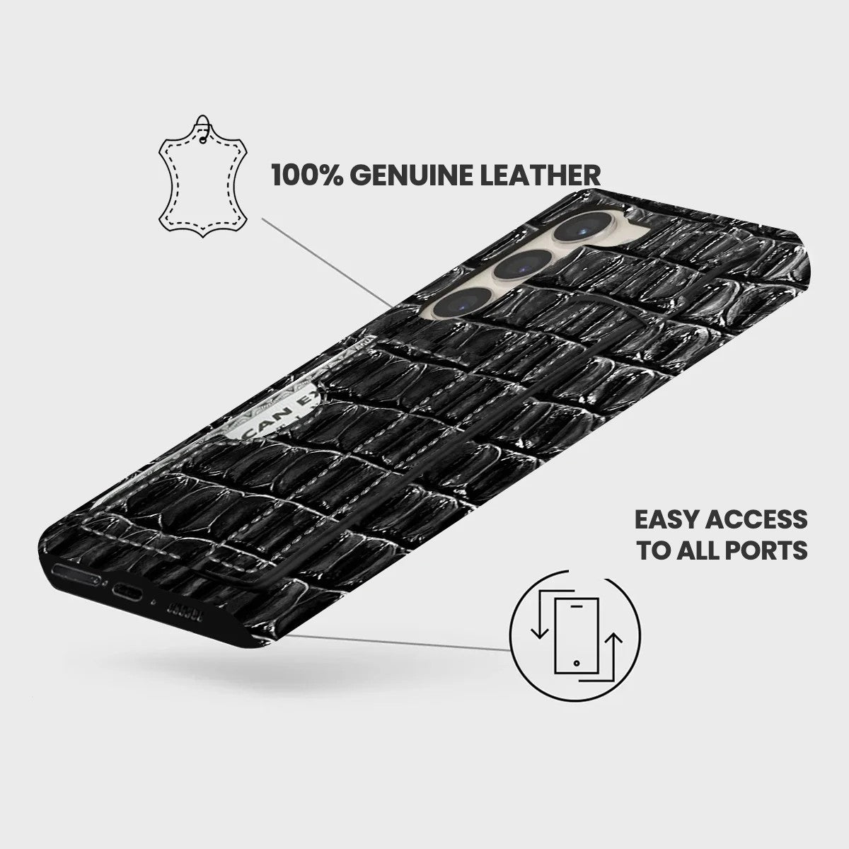 Galaxy S26 Plus Leather Case — Titan Handle Cardholder