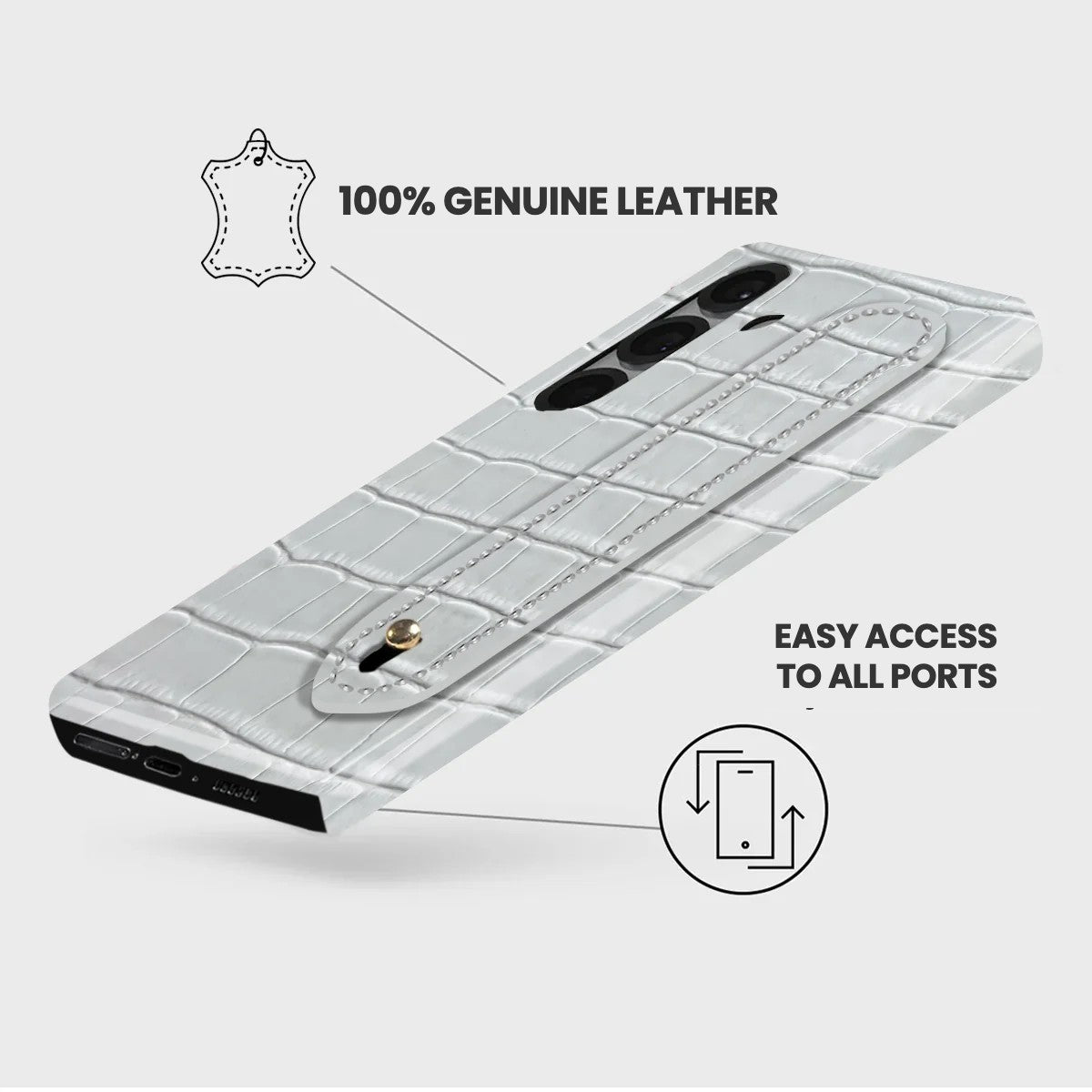 Galaxy S26 Plus Leather Case — Vega Handle