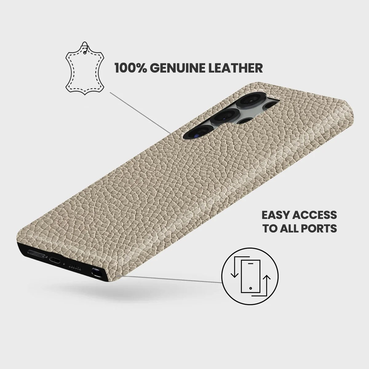 Galaxy S26 Ultra Leather Case — Ashe