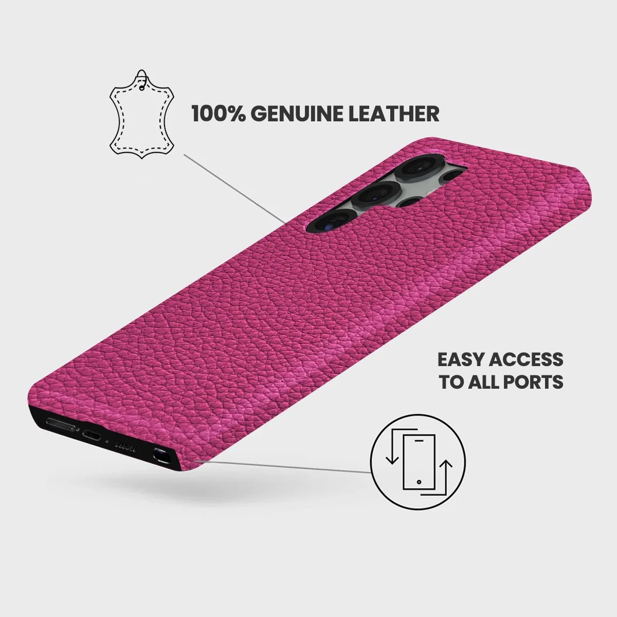 Galaxy S26 Ultra Leather Case — Ashe