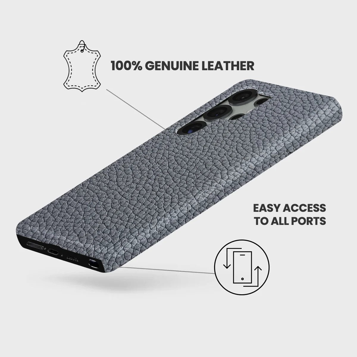 Galaxy S26 Ultra Leather Case — Ashe