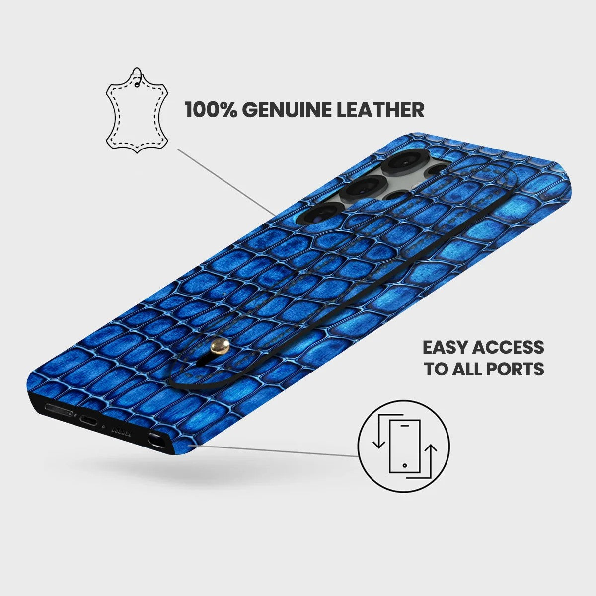 Galaxy S26 Ultra Leather Case — Lusso Handle