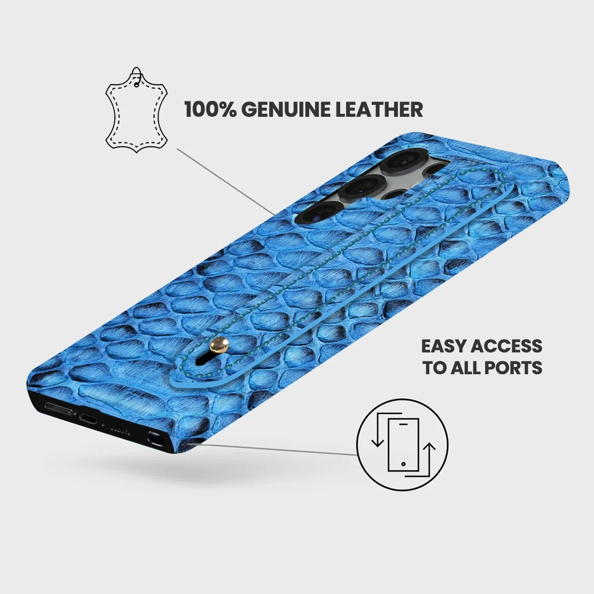 Galaxy S26 Ultra Leather Case — Piton Handle
