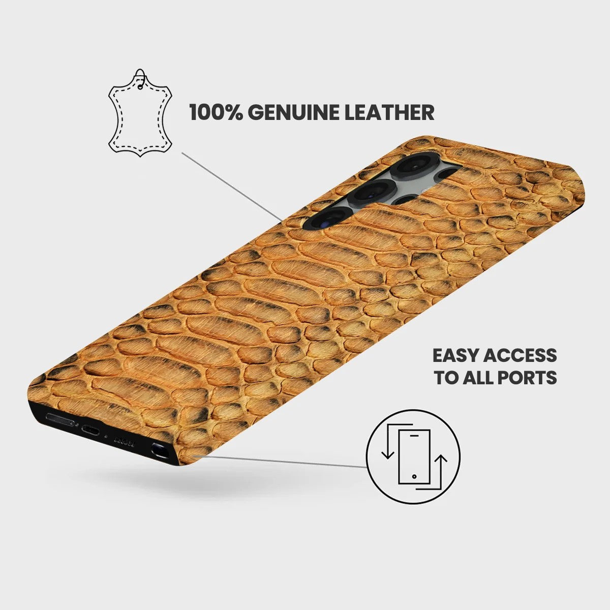 Galaxy S26 Ultra Leather Case — Piton