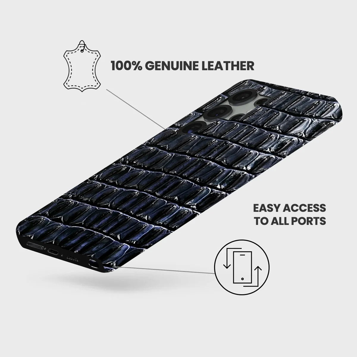 Galaxy S26 Ultra Leather Case — Titan