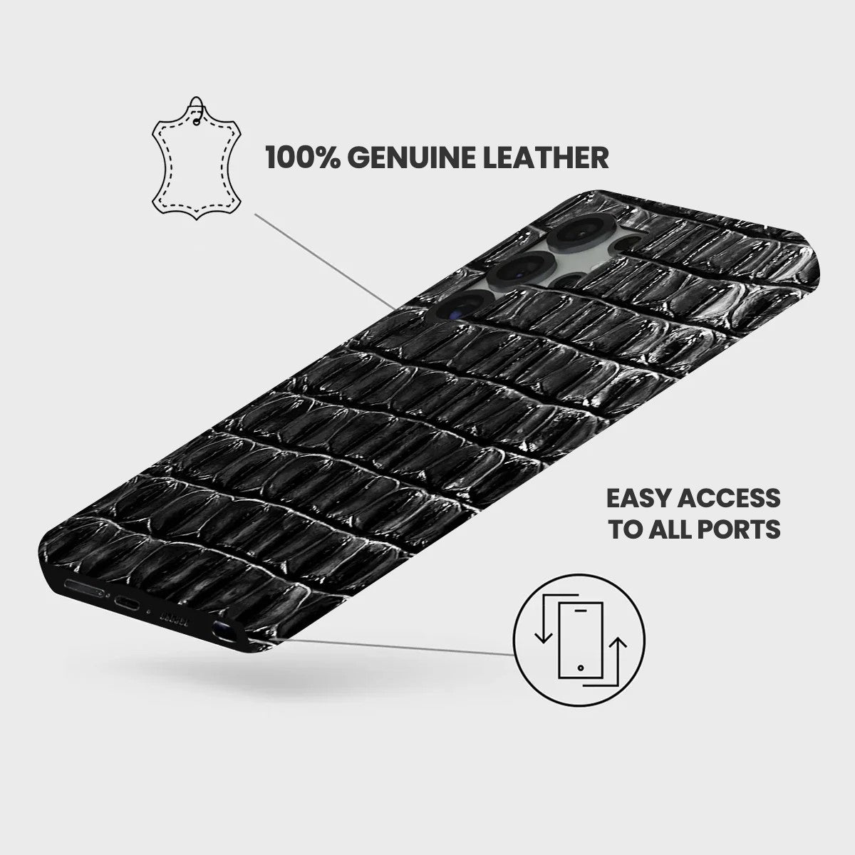 Galaxy S26 Ultra Leather Case — Titan