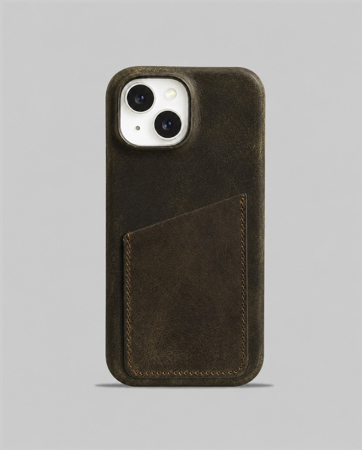 iPhone 15 Plus Leather Case — Hari Cardholder