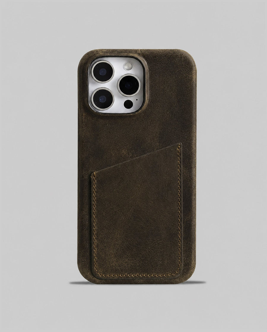 iPhone 15 Pro Max Leather Case — Hari Cardholder