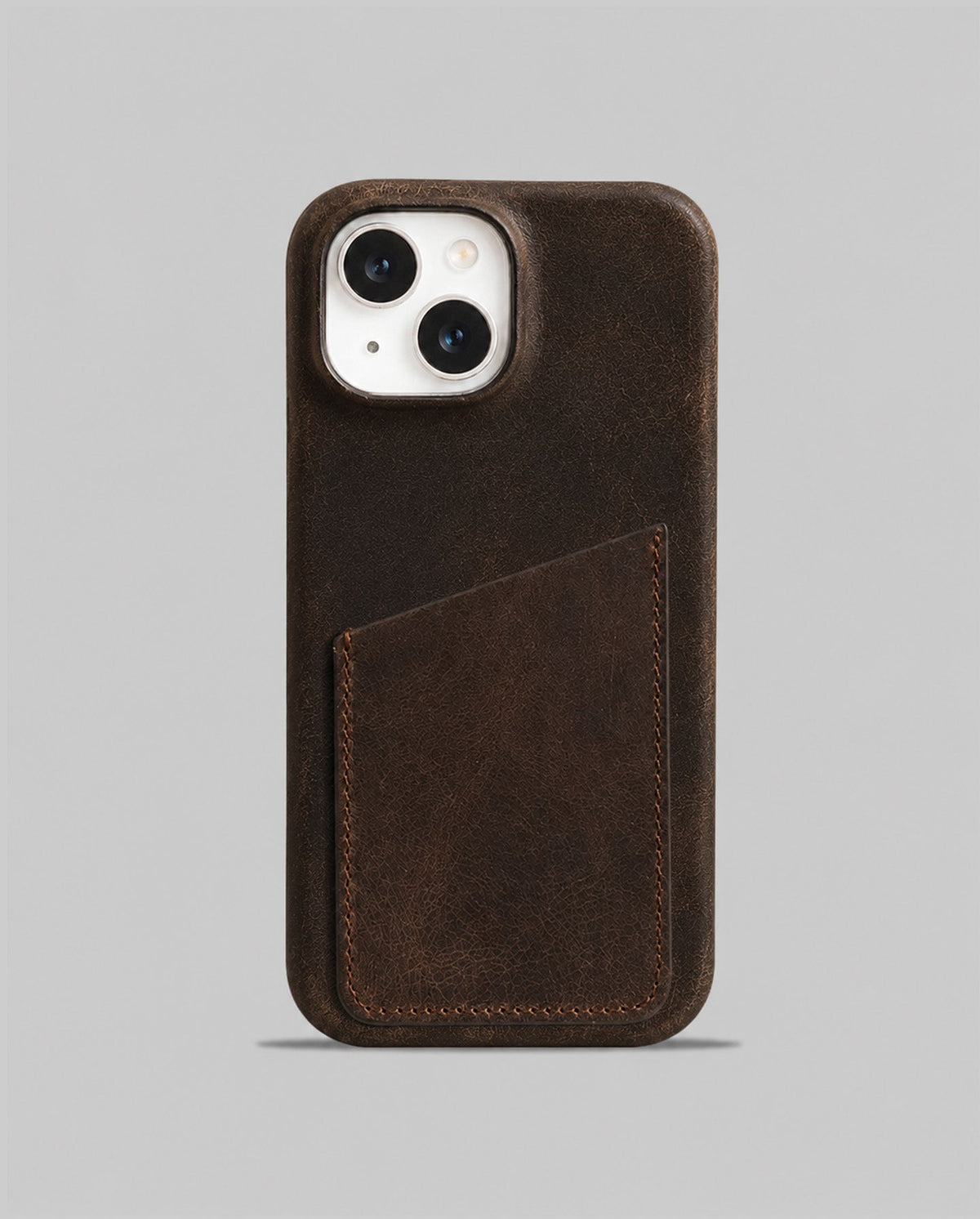 iPhone 15 Plus Leather Case — Hari Cardholder