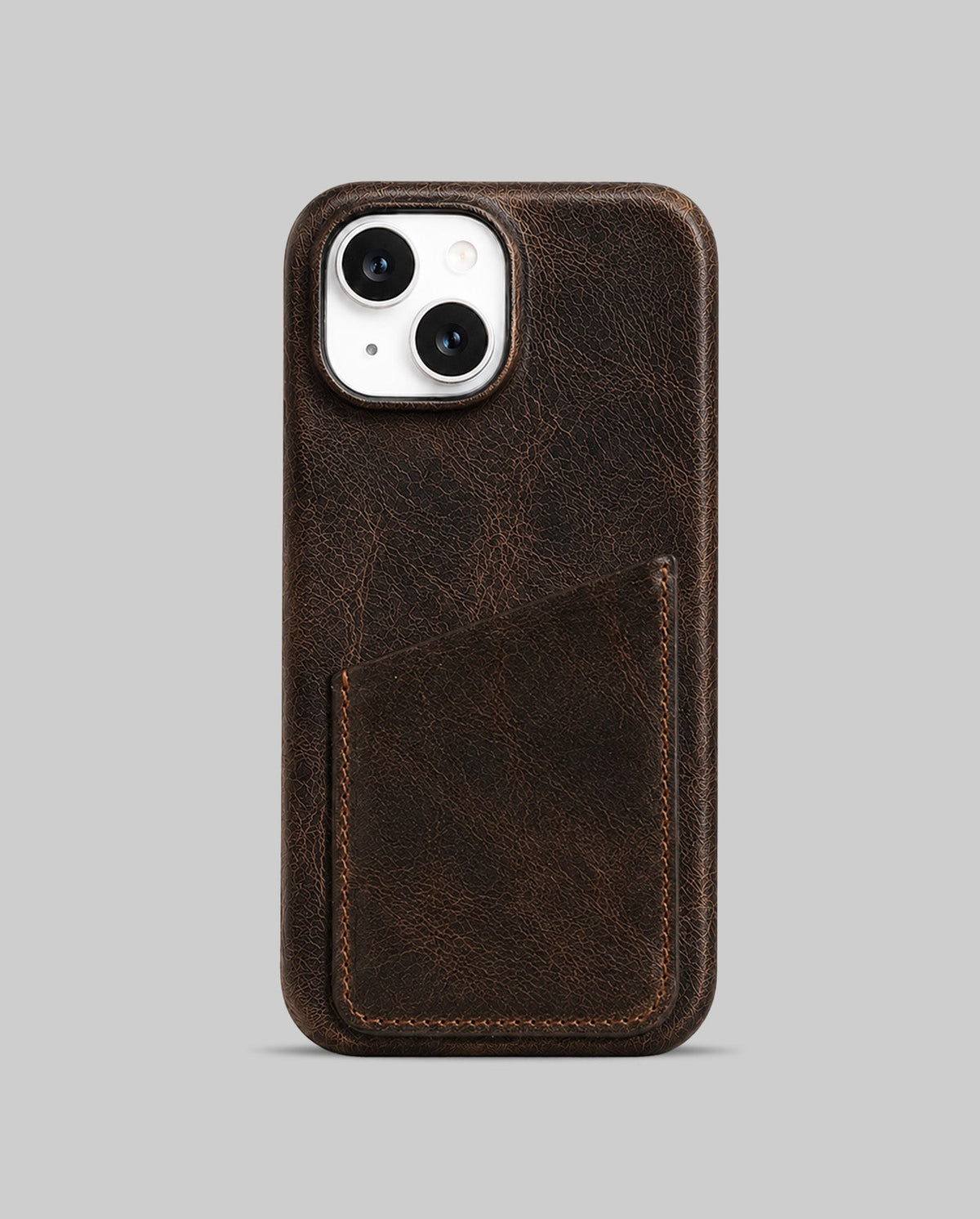 iPhone 15 Plus Leather Case — Harleys Cardholder
