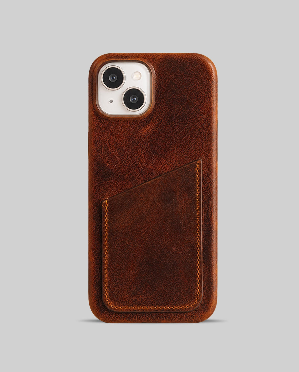iPhone 15 Plus Leather Case — Harleys Cardholder