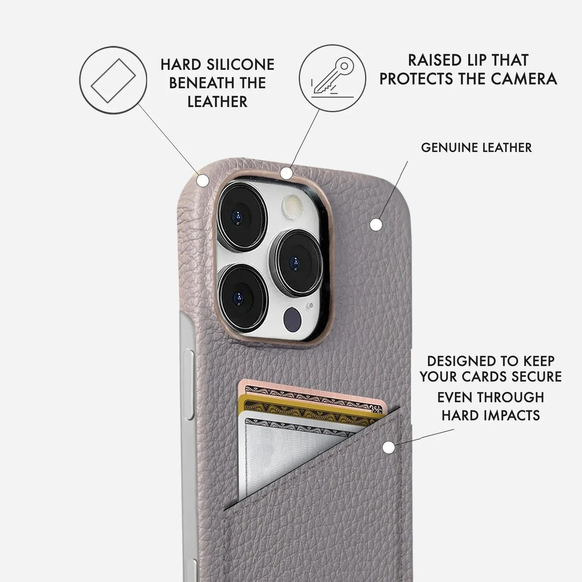 iPhone 13 Pro Max Leather Case — Ashe Cardholder