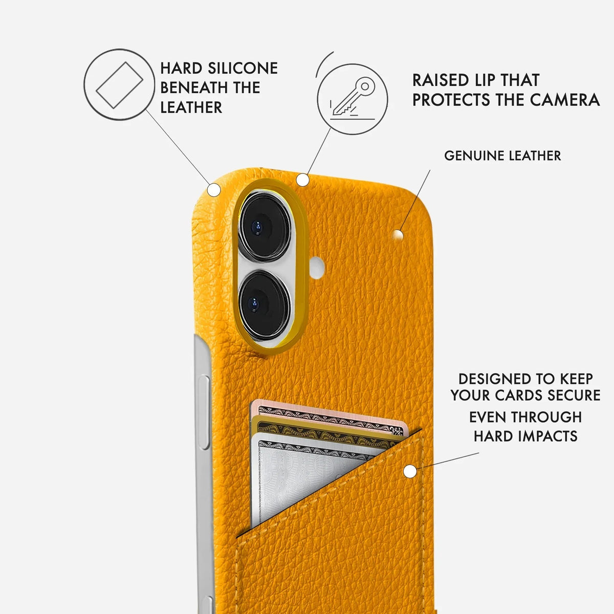 iPhone 17 Leather Case — Ashe Cardholder
