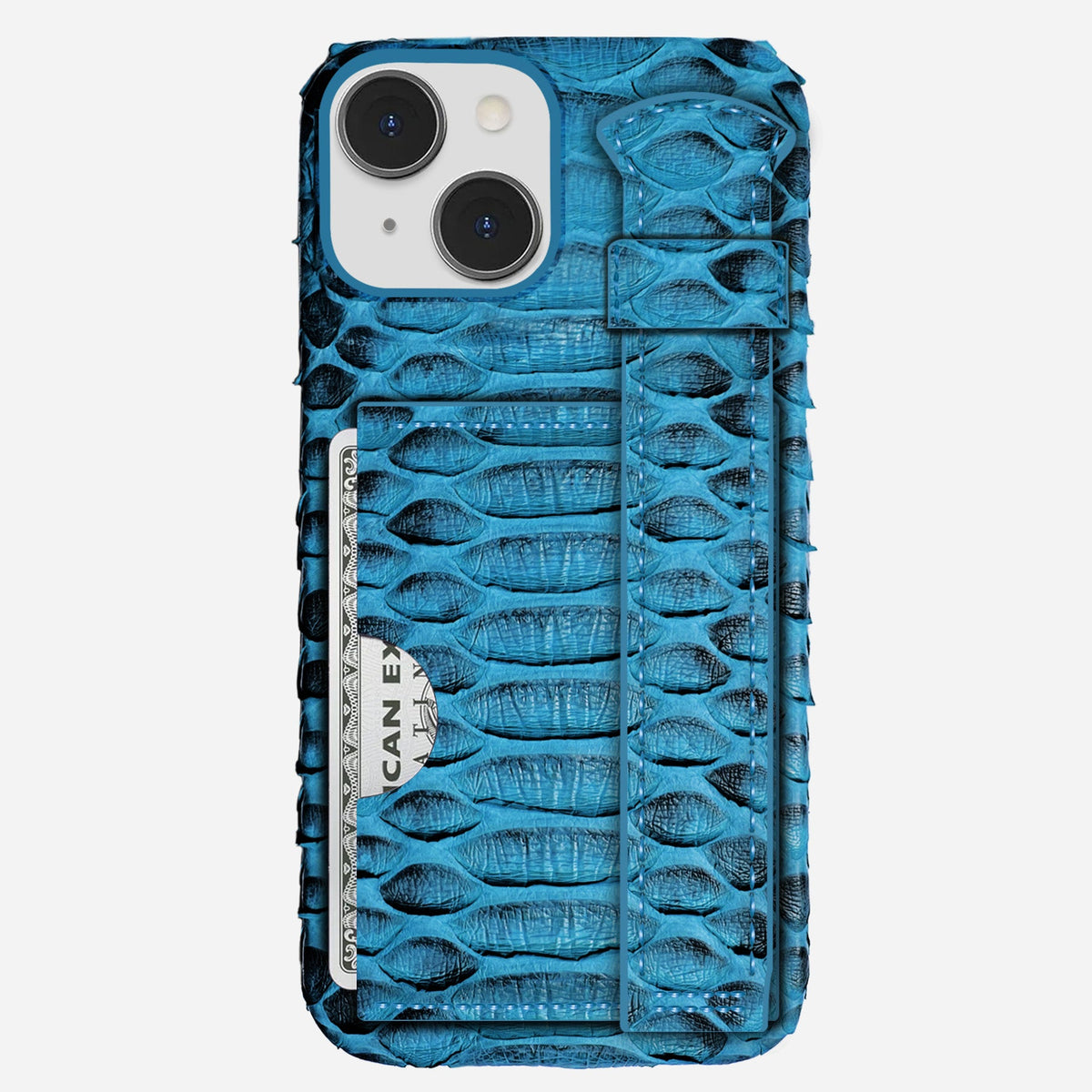iPhone 14 Plus Leather Case — Piton Handle Cardholder