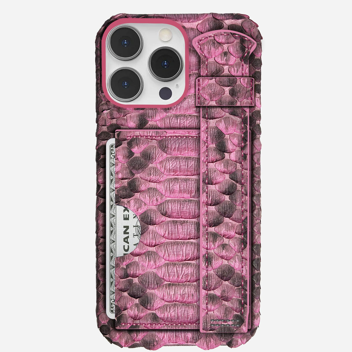 iPhone 16 Pro Leather Case — Piton Handle Cardholder