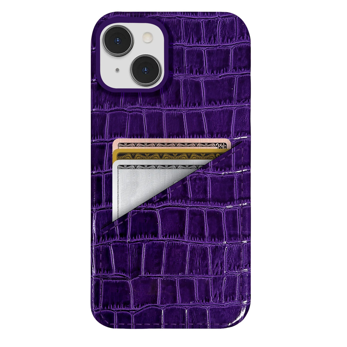 iPhone 14 Plus Leather Case — Vega Cardholder
