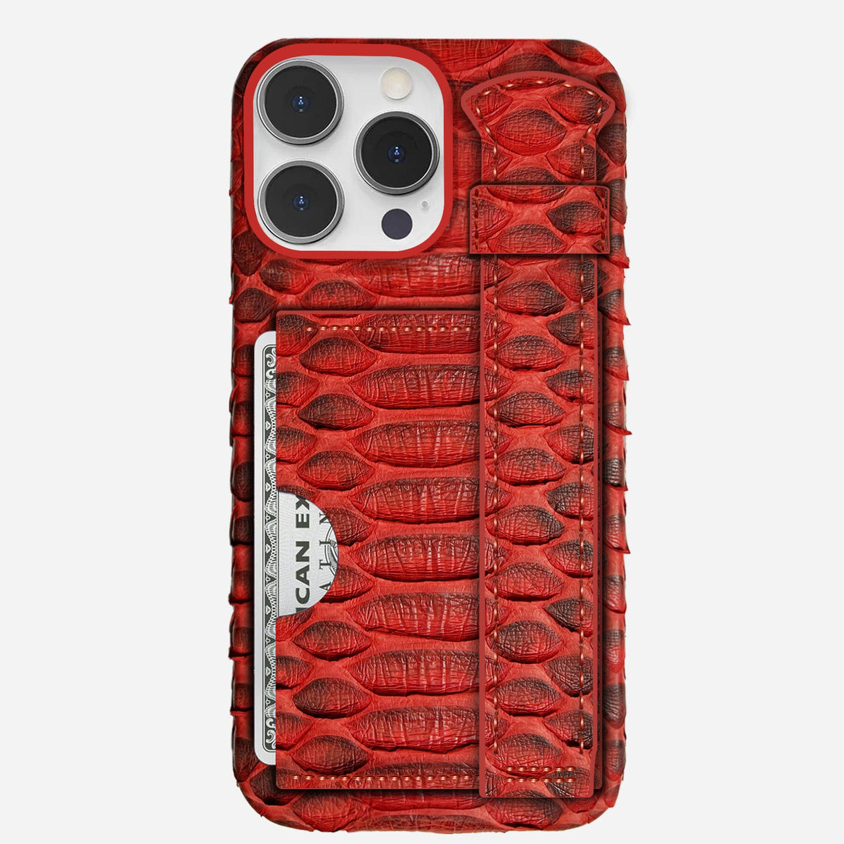 iPhone 16 Pro Leather Case — Piton Handle Cardholder