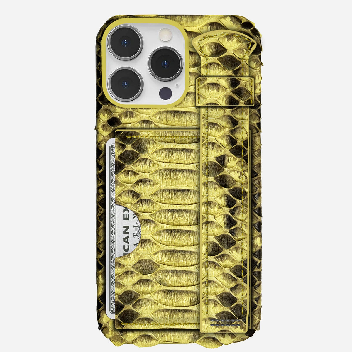 iPhone 16 Pro Leather Case — Piton Handle Cardholder