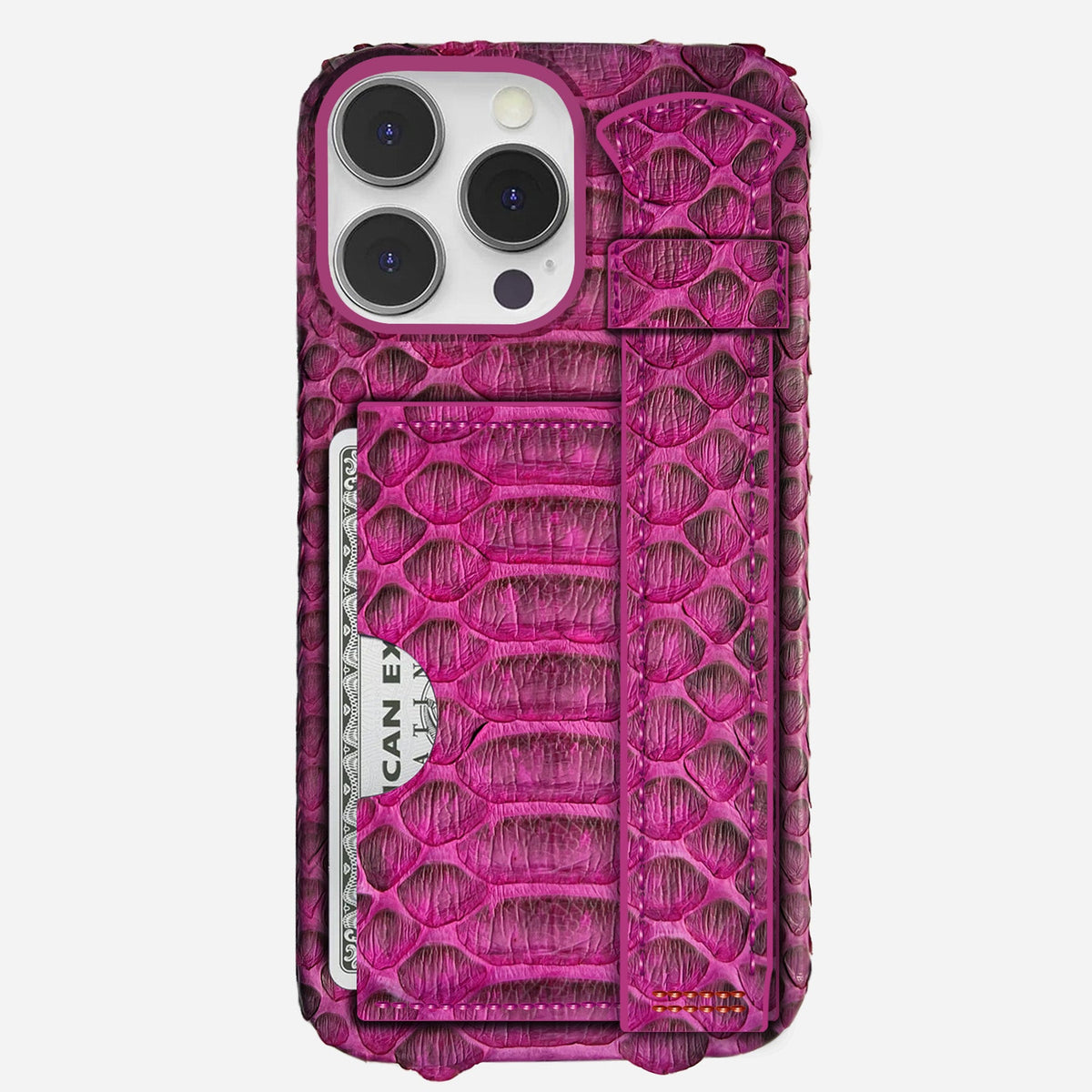 iPhone 13 Pro Leather Case — Piton Handle Cardholder