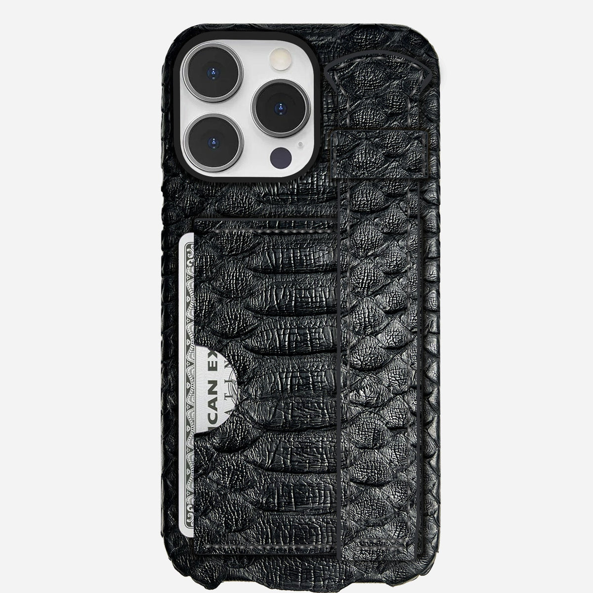 iPhone 16 Pro Leather Case — Piton Handle Cardholder