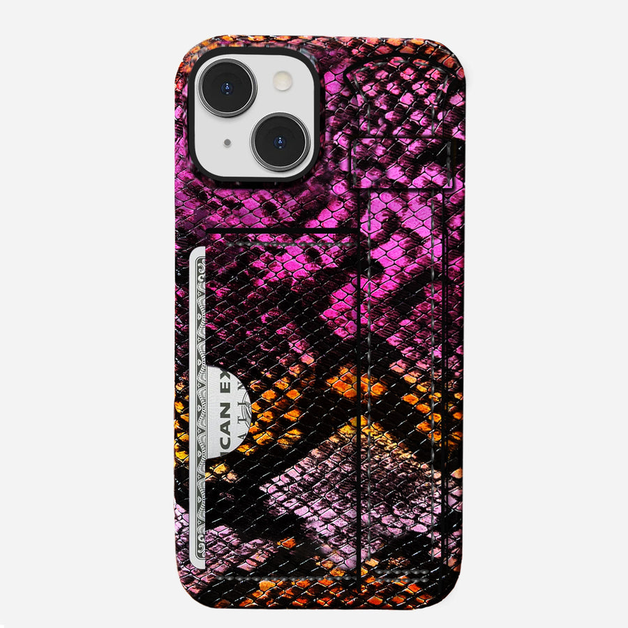 iPhone 15 Plus Leather Case — Elise Handle Cardholder