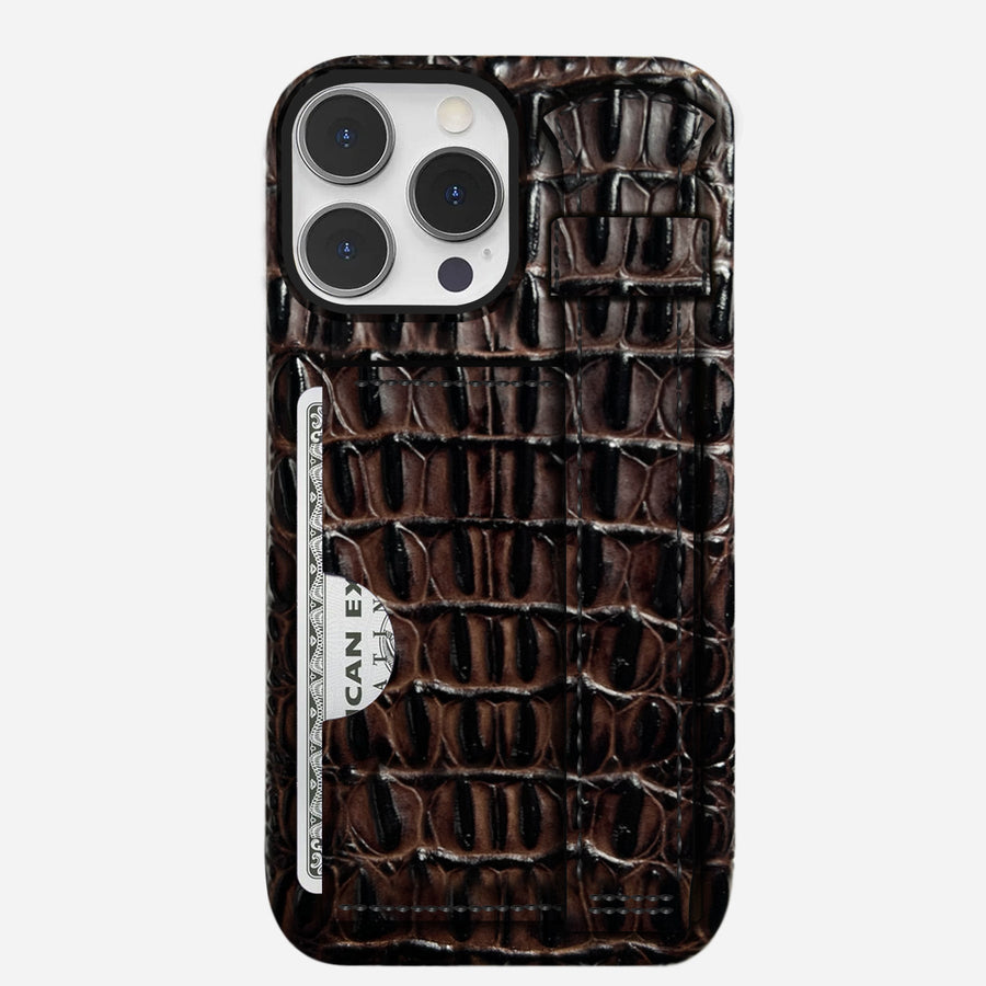 iPhone 13 Pro Max Leather Case — Titan Handle Cardholder