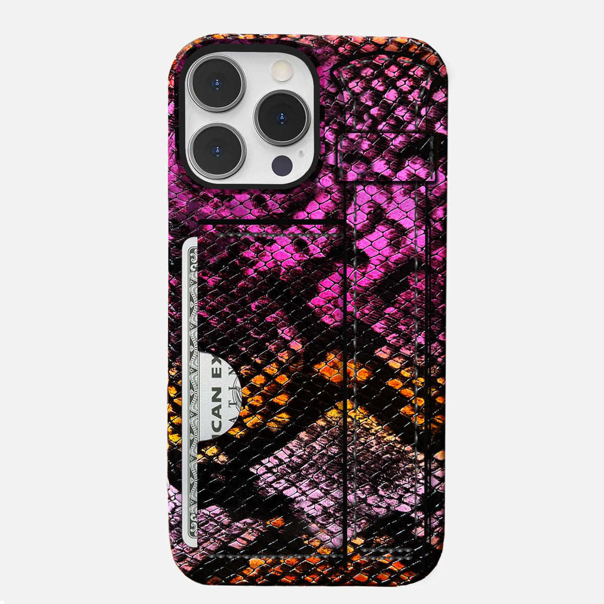 iPhone 16 Pro Leather Case — Elise Handle Cardholder