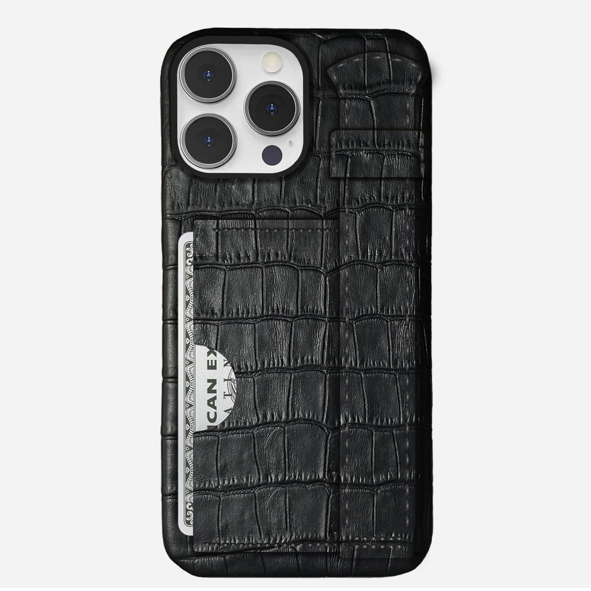 iPhone 16 Pro Max Leather Case — Vega Handle Cardholder