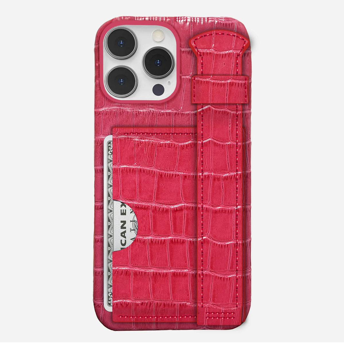iPhone 15 Pro Leather Case — Vega Handle Cardholder