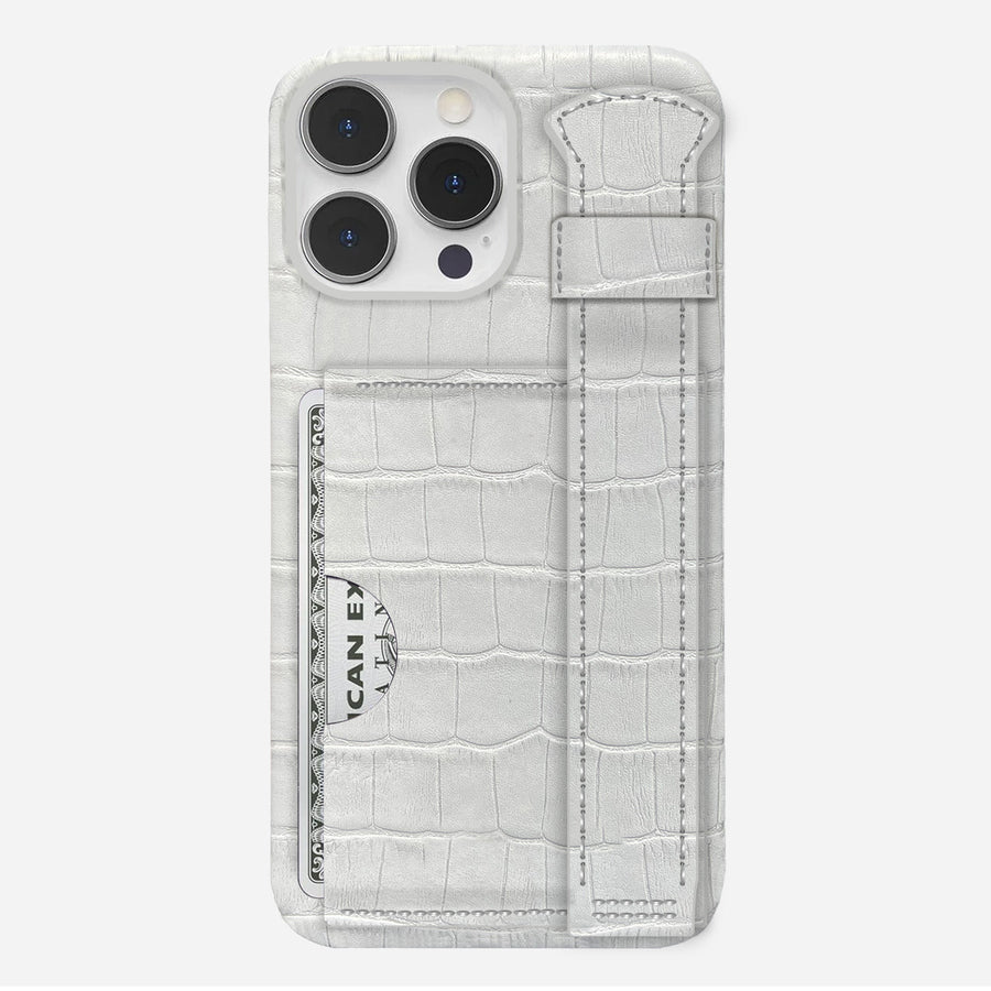 iPhone 13 Pro Leather Case — Vega Handle Cardholder