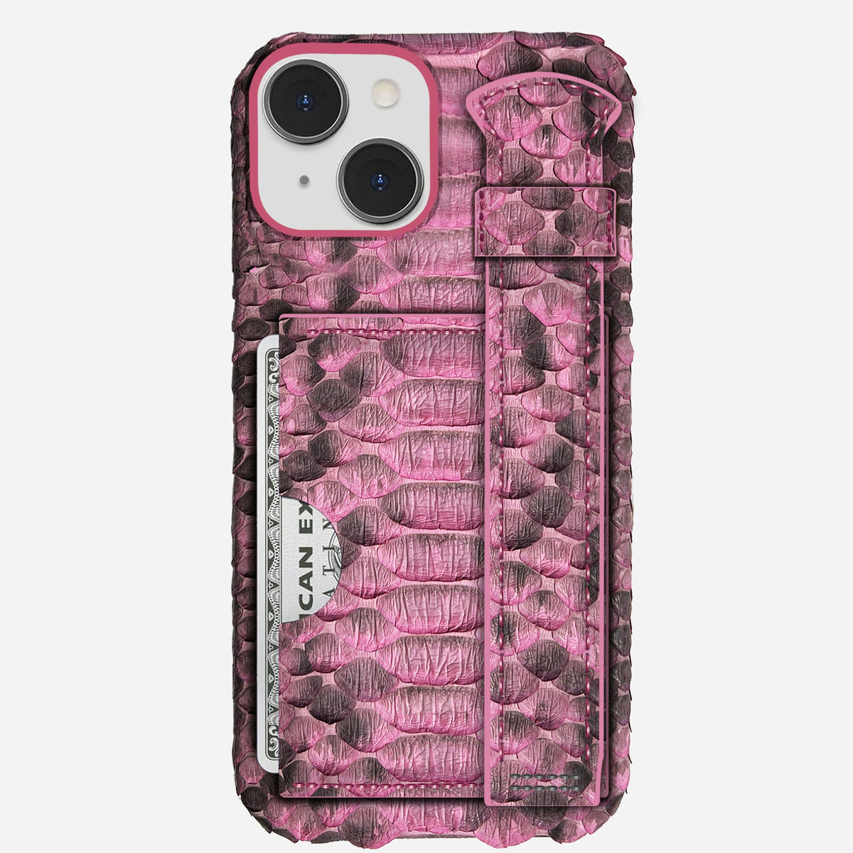 iPhone 14 Plus Leather Case — Piton Handle Cardholder