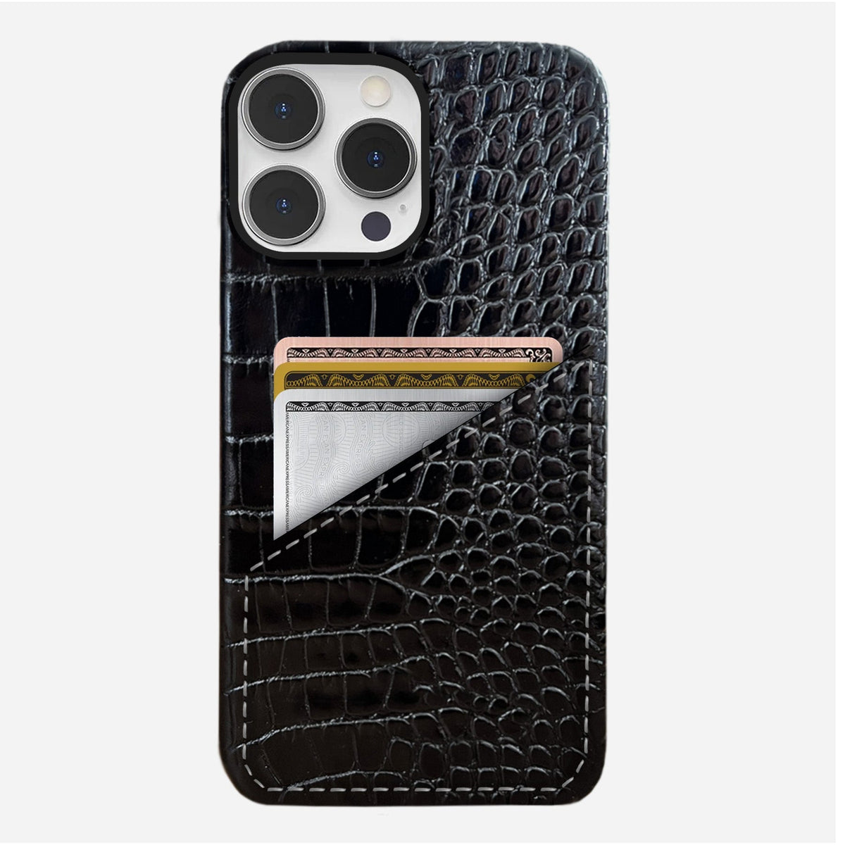 iPhone 16 Pro Leather Case — Neo Cardholder