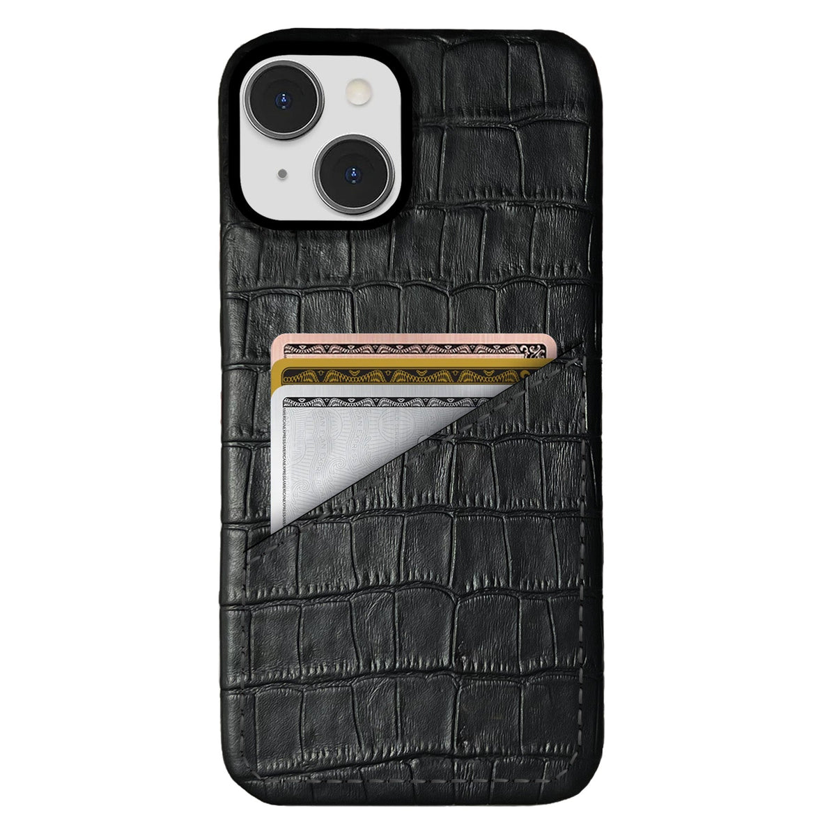 iPhone 14 Plus Leather Case — Vega Cardholder