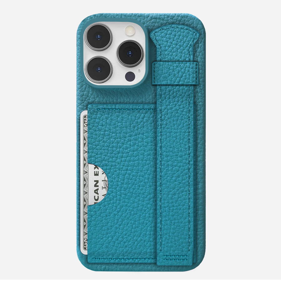 iPhone 16 Pro Leather Case — Ashe Handle Cardholder