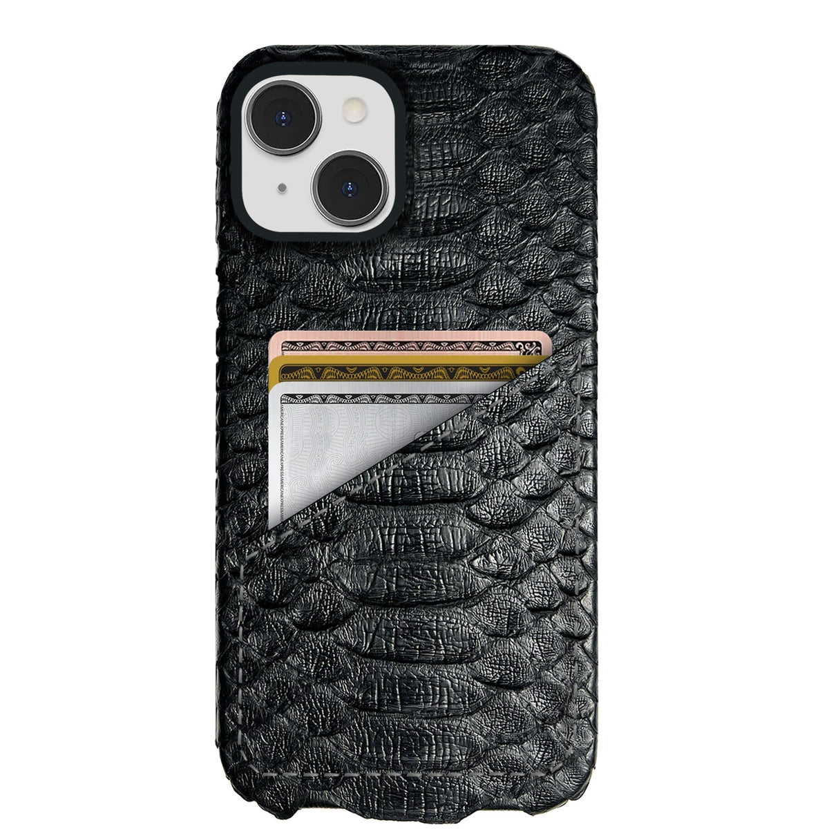 iPhone 14 Plus Leather Case — Piton Cardholder
