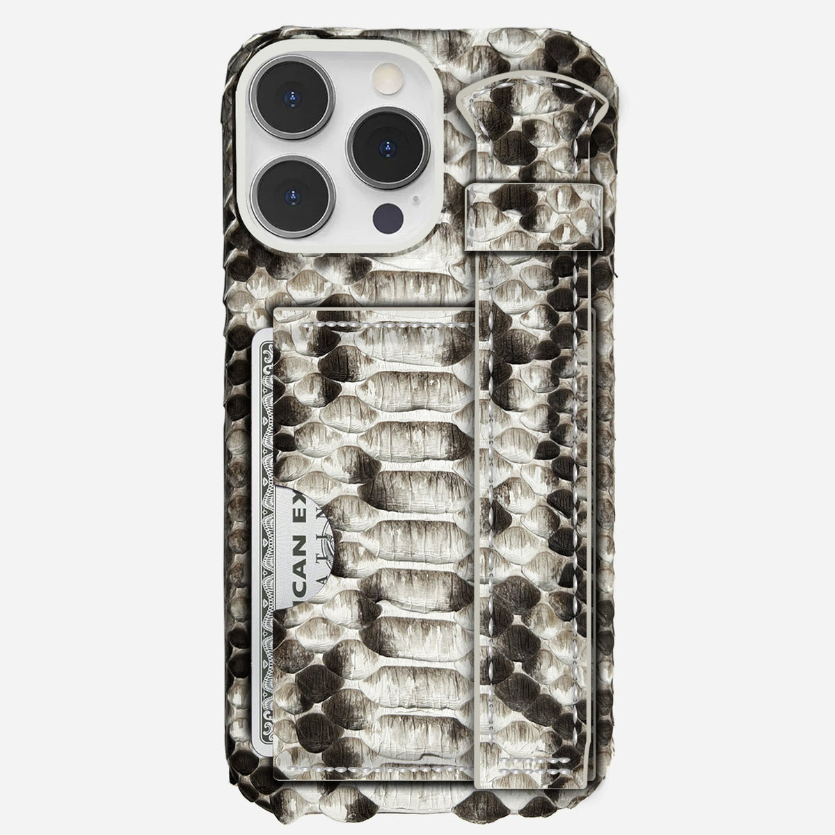 iPhone 16 Pro Leather Case — Piton Handle Cardholder
