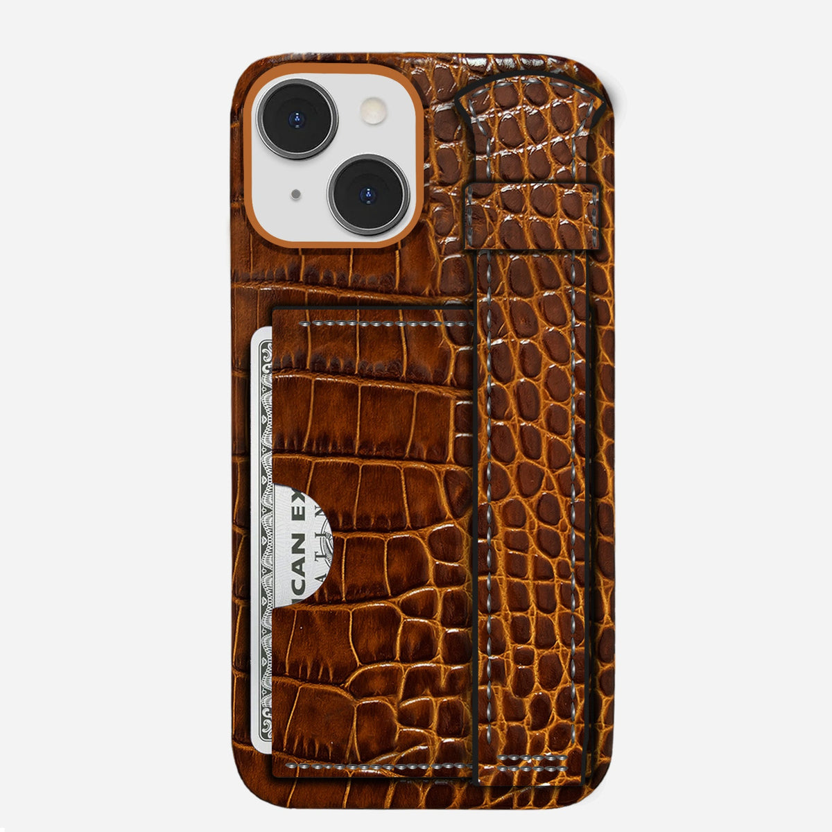 iPhone 15 Plus Leather Case — Neo Handle Cardholder