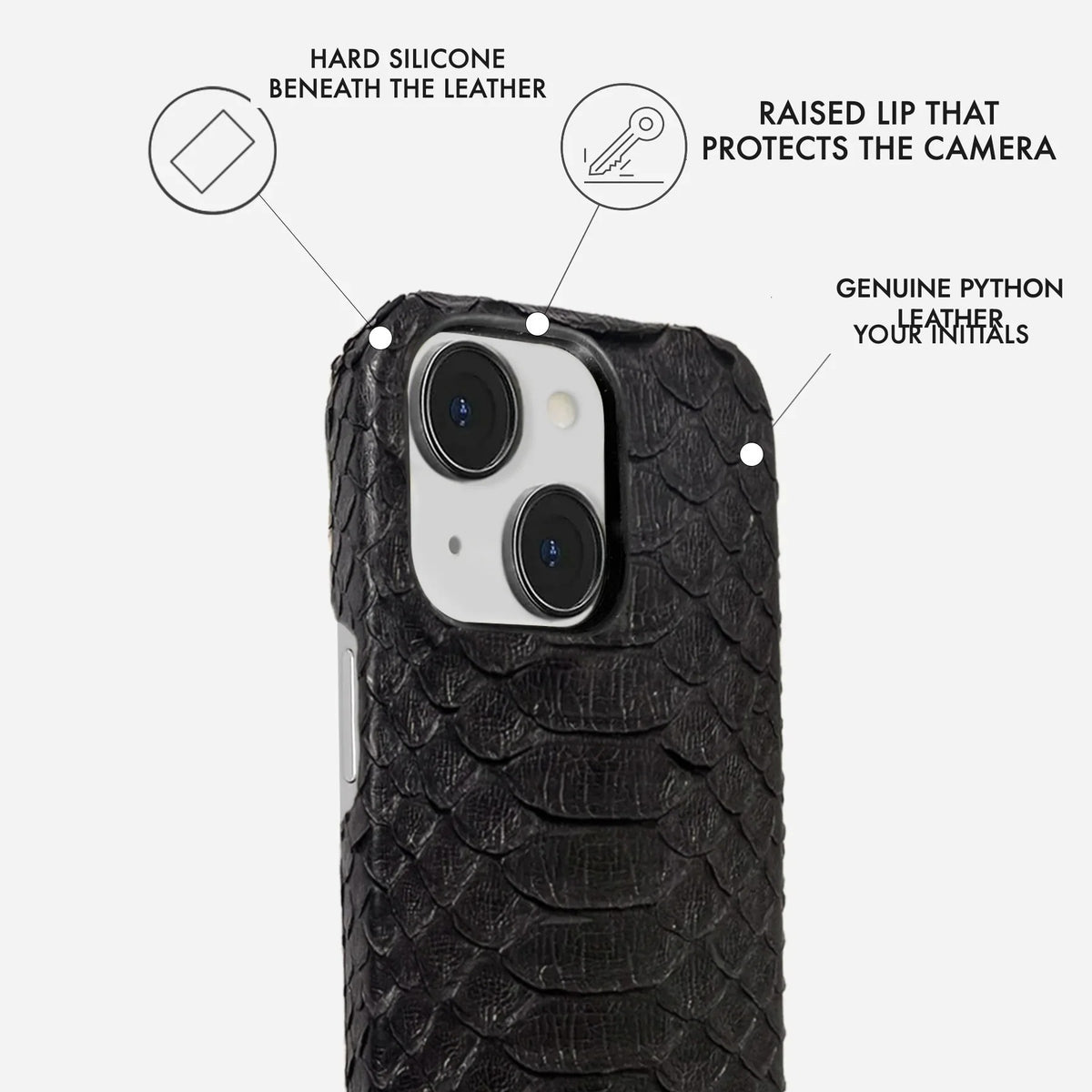 iPhone 13 Python Leather Case — Python