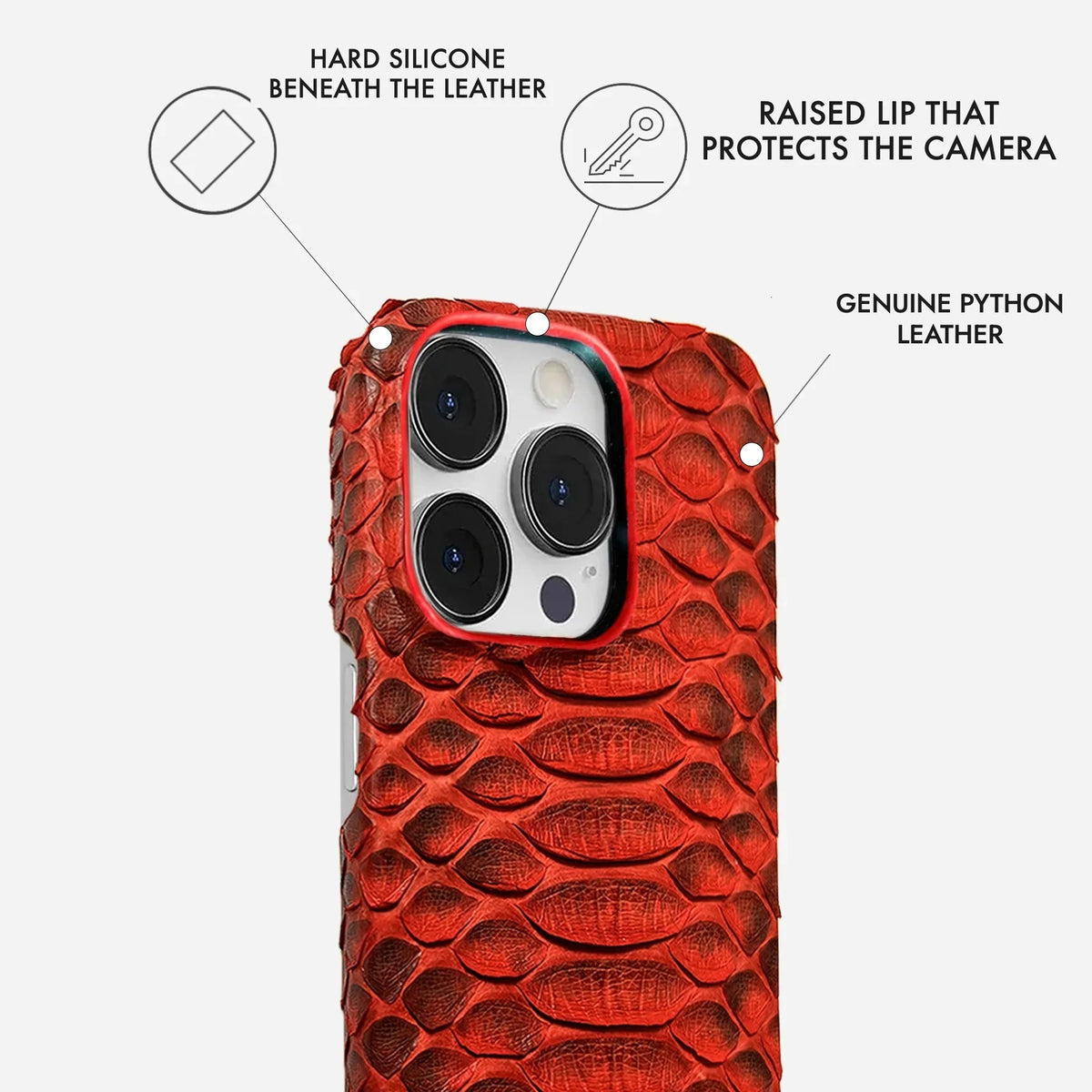 iPhone 13 Pro Python Leather Case — Python