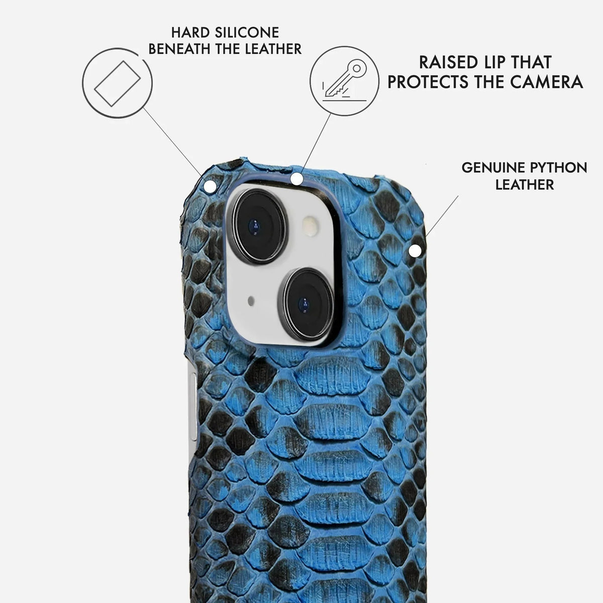 iPhone 15 Python Leather Case — Python