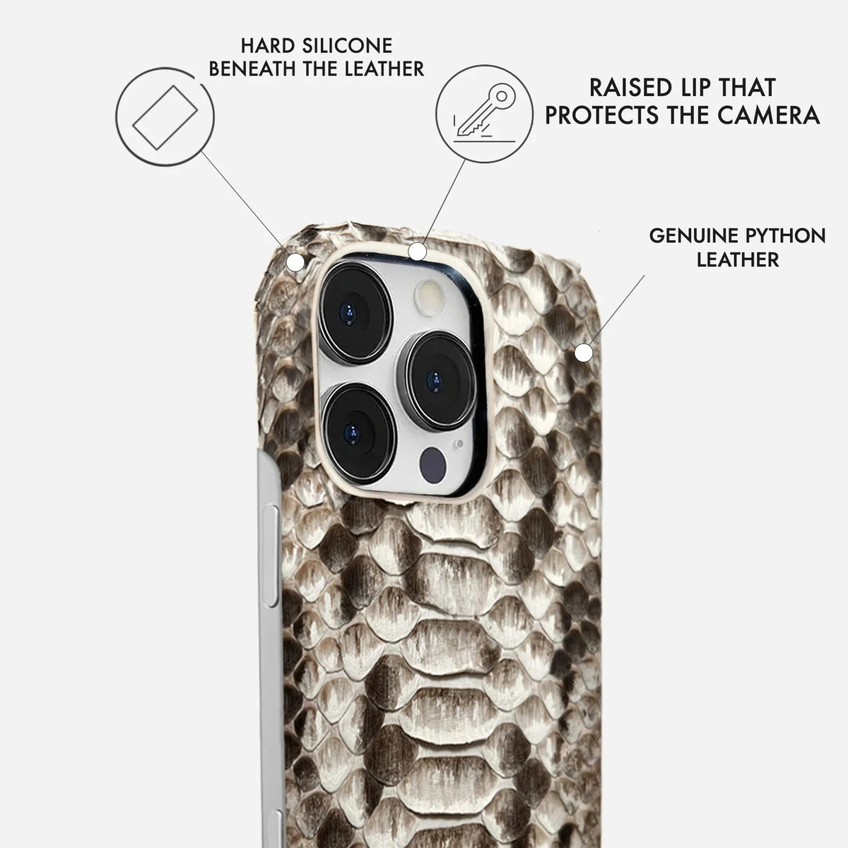 iPhone 16 Pro Max Python Leather Case — Python