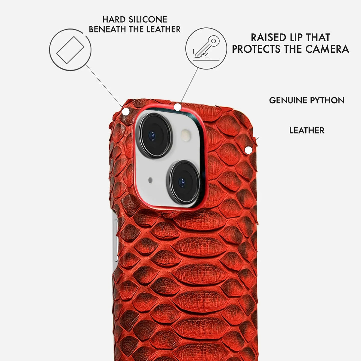 iPhone 13 Python Leather Case — Python