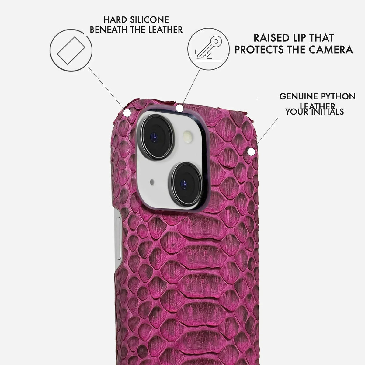 iPhone 13 Python Leather Case — Python