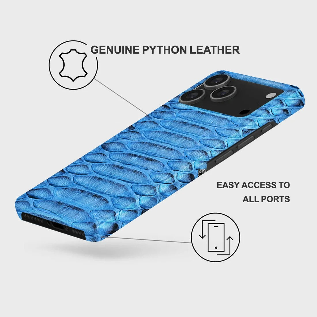 iPhone 18 Pro Max Python Leather Case — Python
